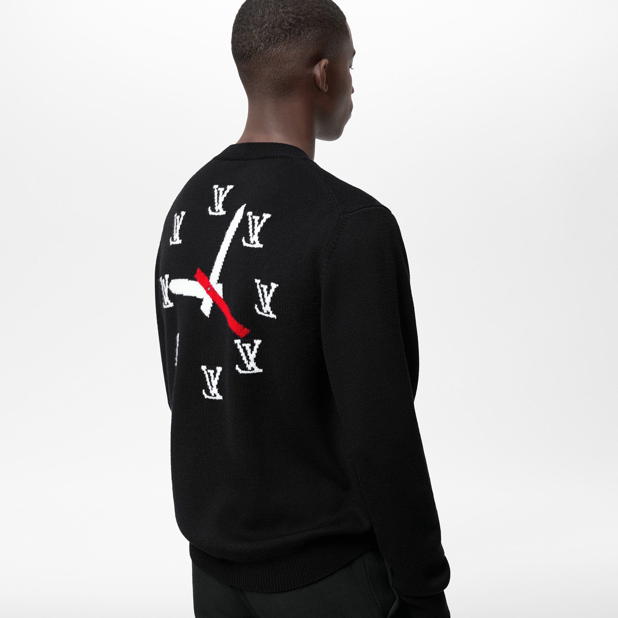 Clock Intarsia Pullover - 4