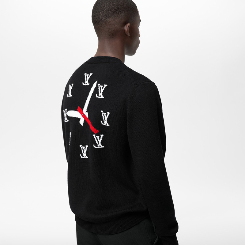 Clock Intarsia Pullover 4