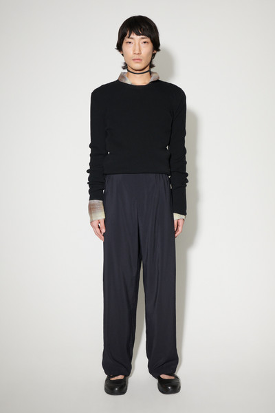 Our Legacy Luft Trousers Black Liquid Viscose outlook