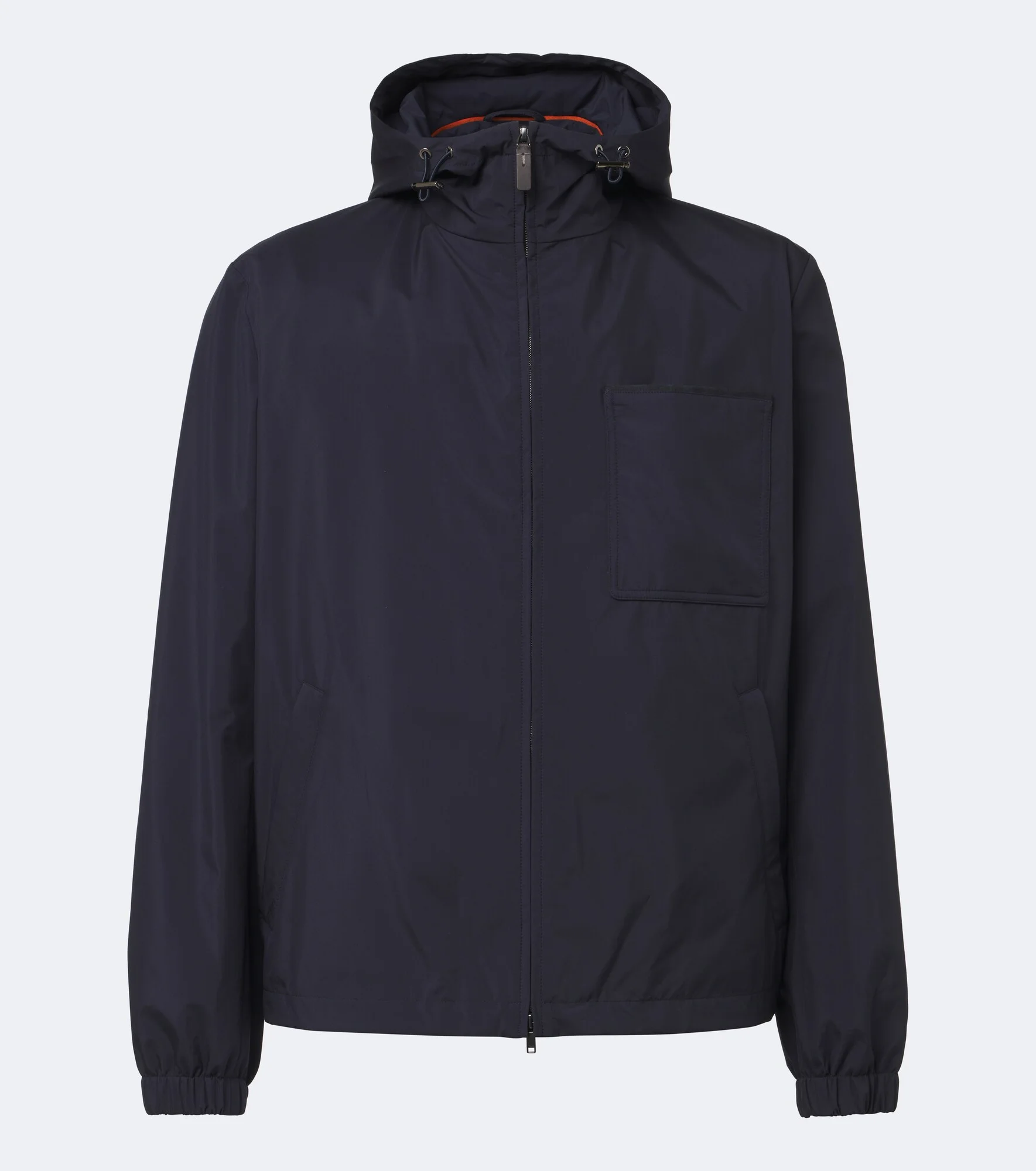 Leather-trimmed raincoat - 1