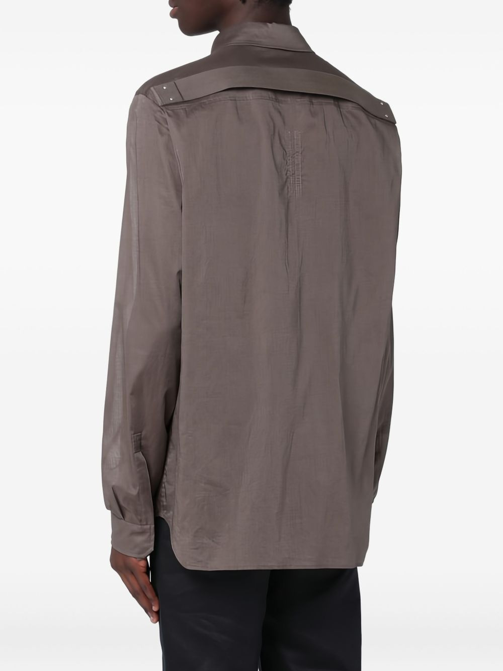 long-sleeve panelled shirt - 4