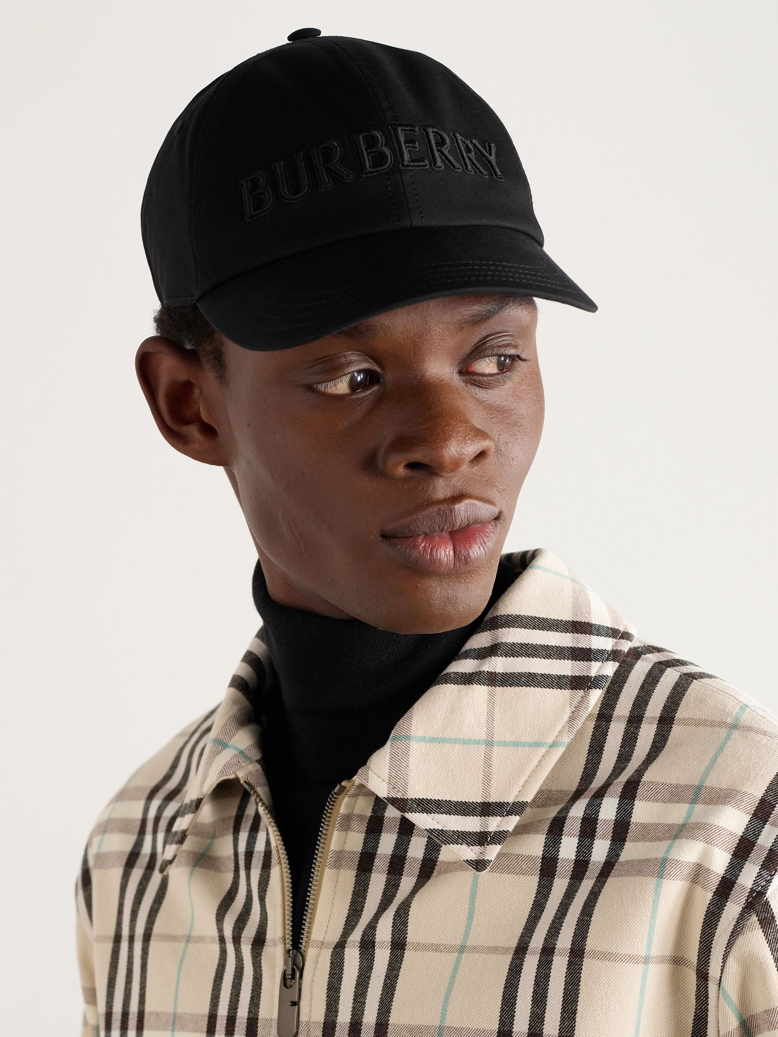 Logo-Embroidered Cotton-Twill Baseball Cap Black - 2
