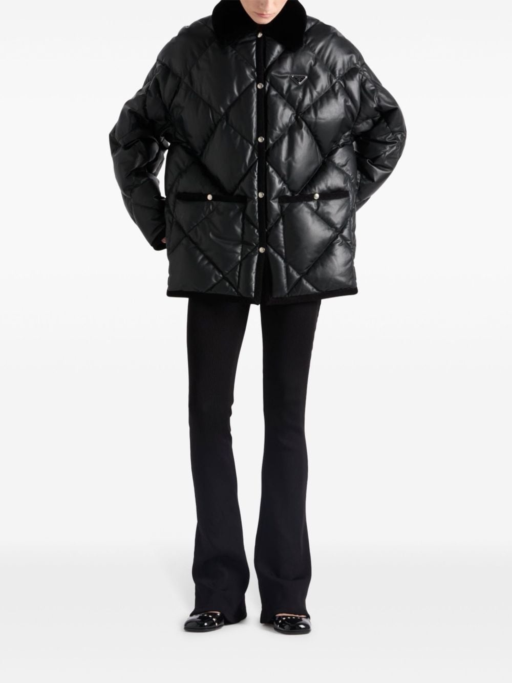 quilted leather jacket - 2