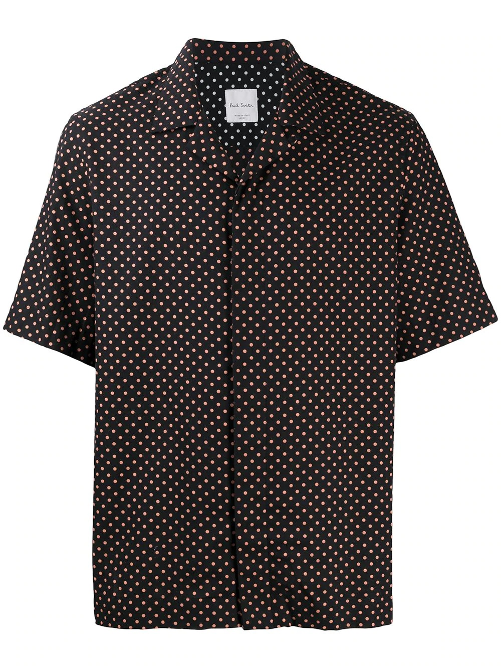 short-sleeved polka dot shirt - 1