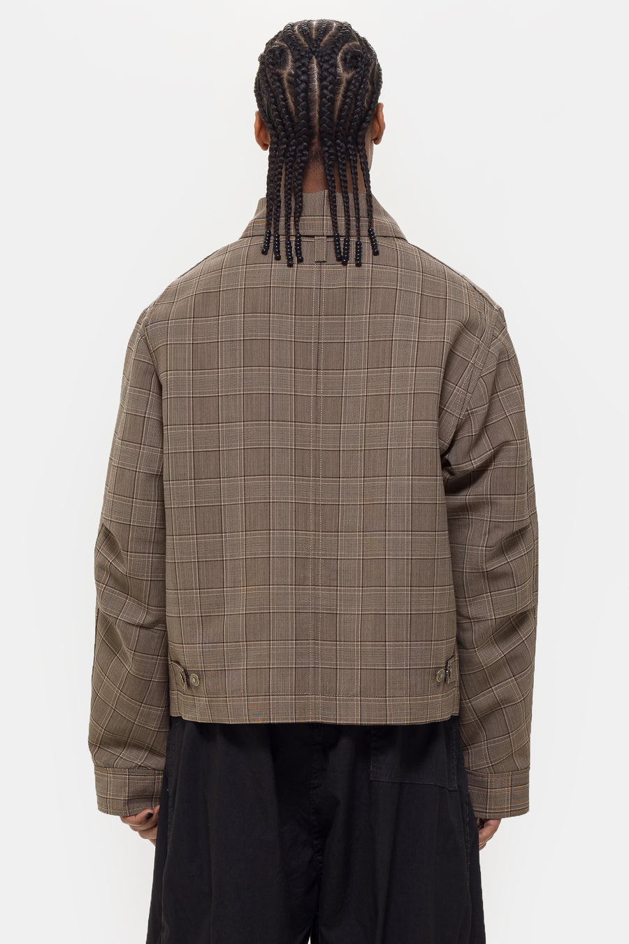 Chore Jacket in Brown Check - 3