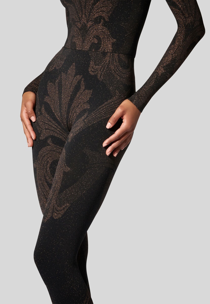METALLIC JACQUARD TIGHTS - 5