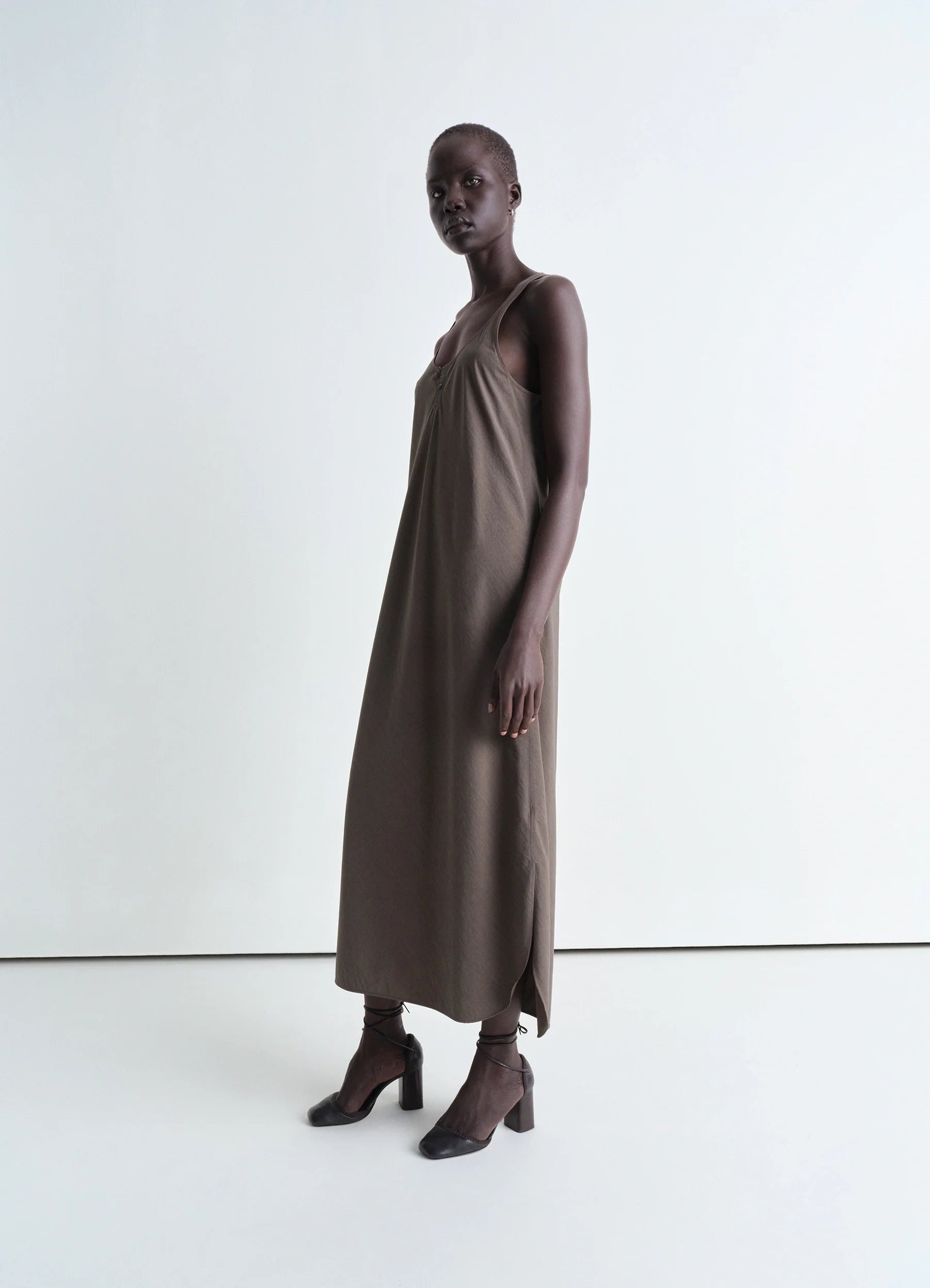 BIAS CUT TANK DRESS - 5
