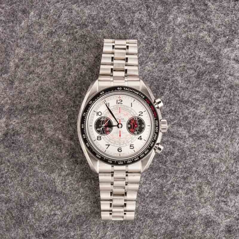 Omega Speedmaster Chronoscope Silver Arabic Dial - 5
