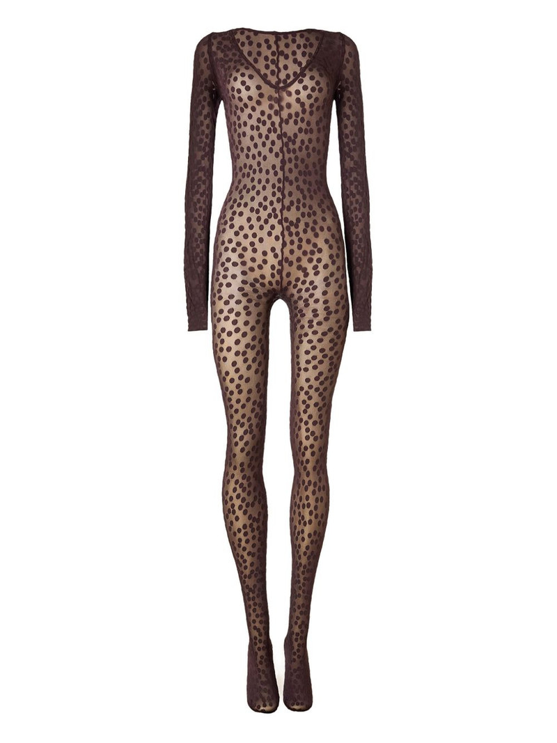 dots-pattern catsuit 1