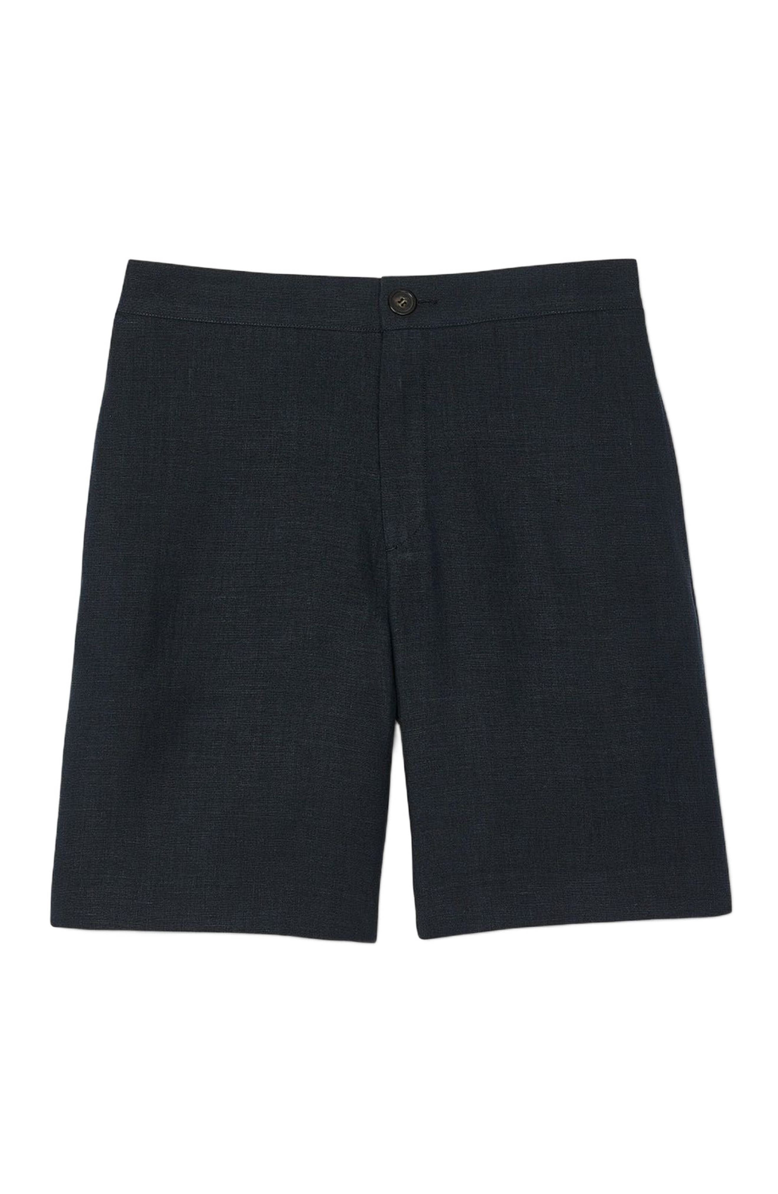 SANDRO Linen shorts in Navy Blue at Nordstrom - 5