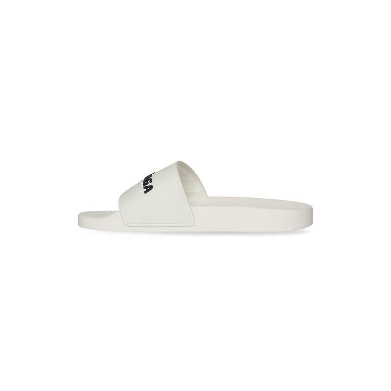 BALENCIAGA Women's Pool Slide Sandal in Beige outlook