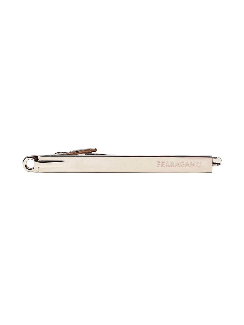FERRAGAMO engraved-logo tie pin outlook