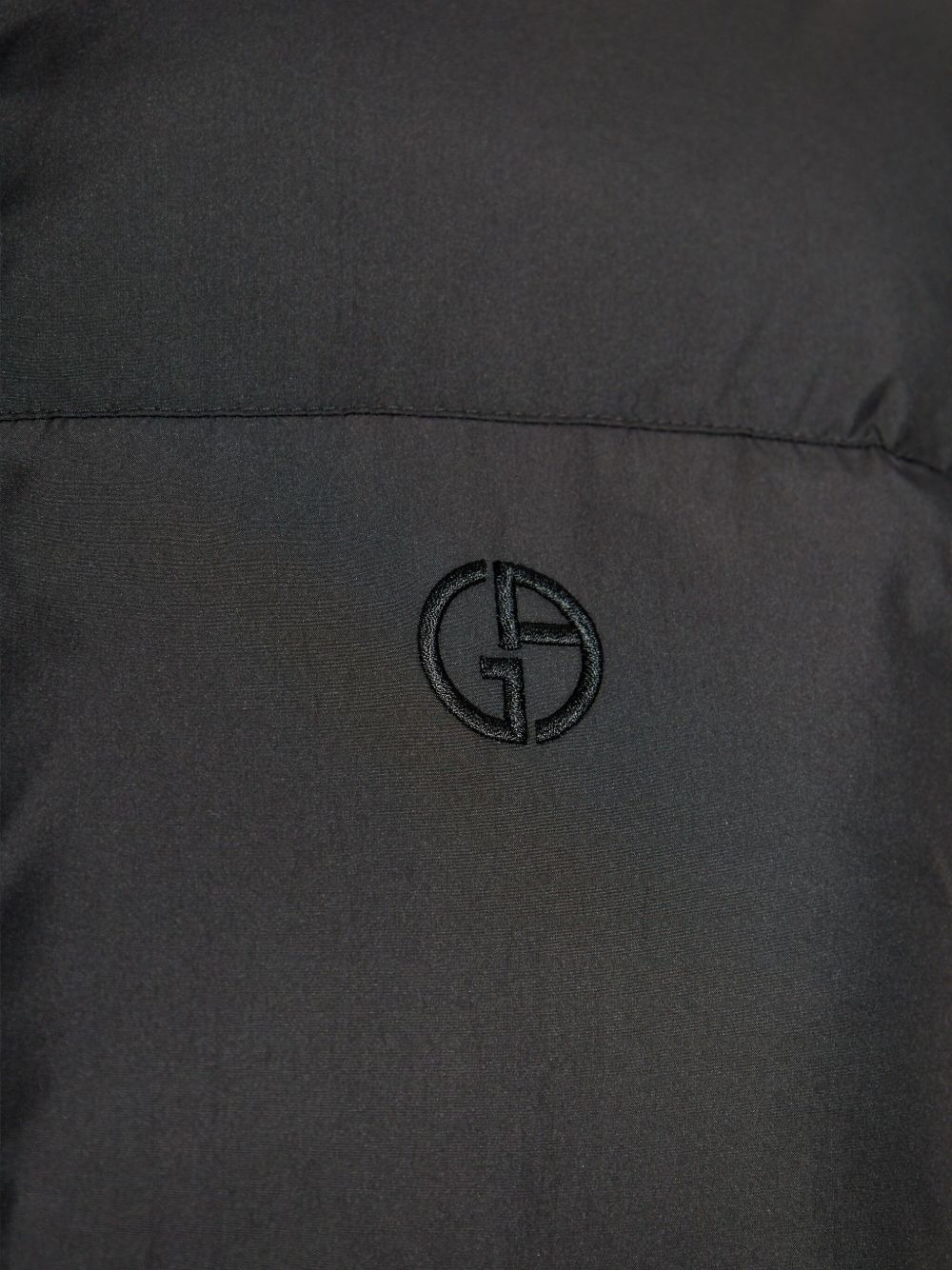 logo-embroidered quilted jacket - 5