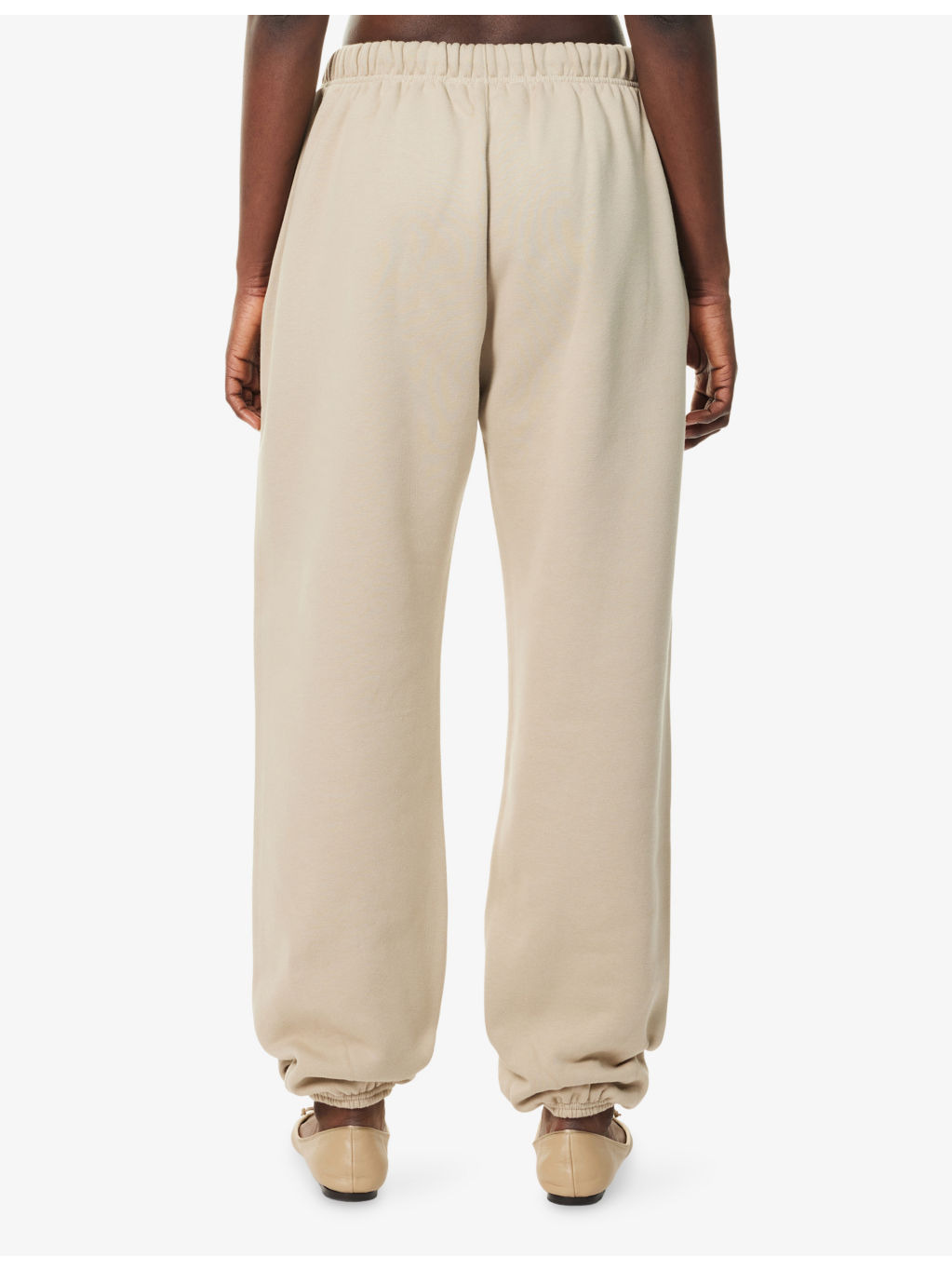 Embossed-Branding Wide-Leg Cotton-Blend Jogging Bottoms - 4