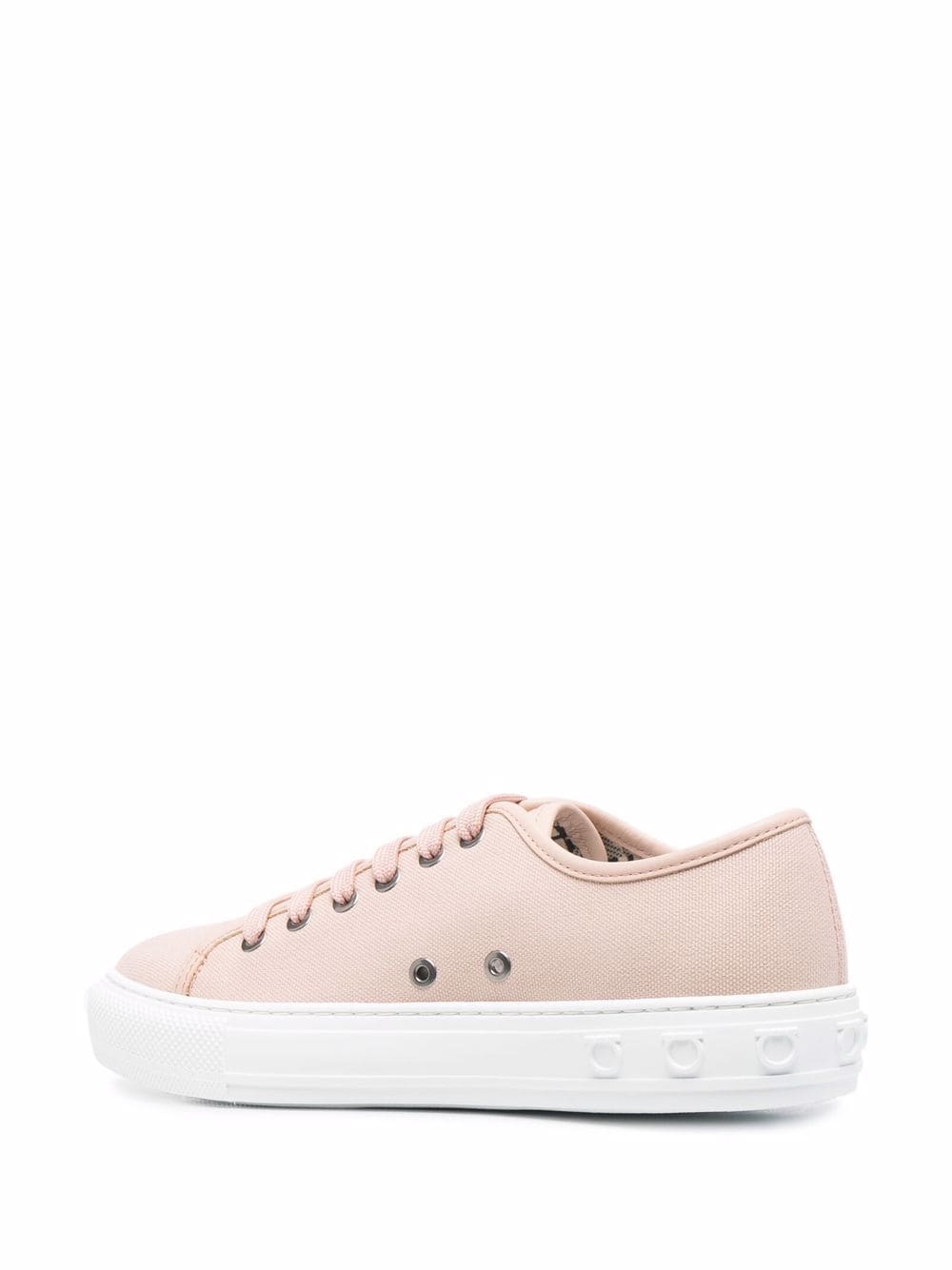 logo-embossed low-top sneakers - 3