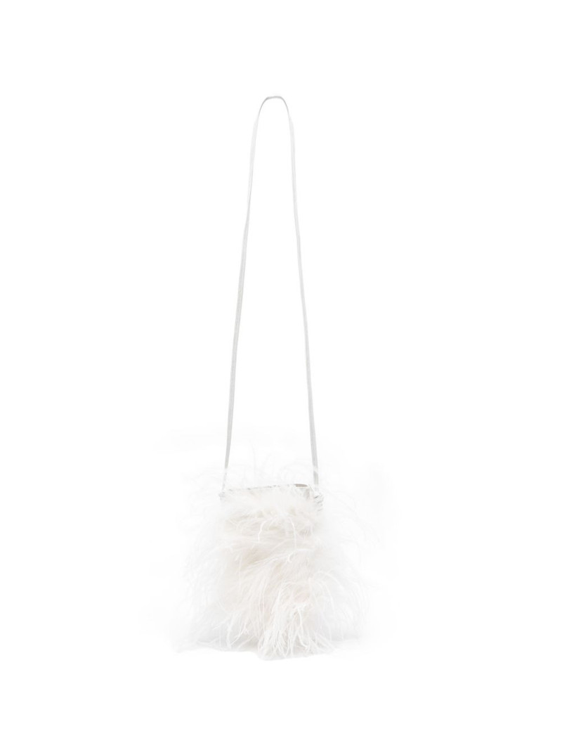 feather-detail cross body bag 1