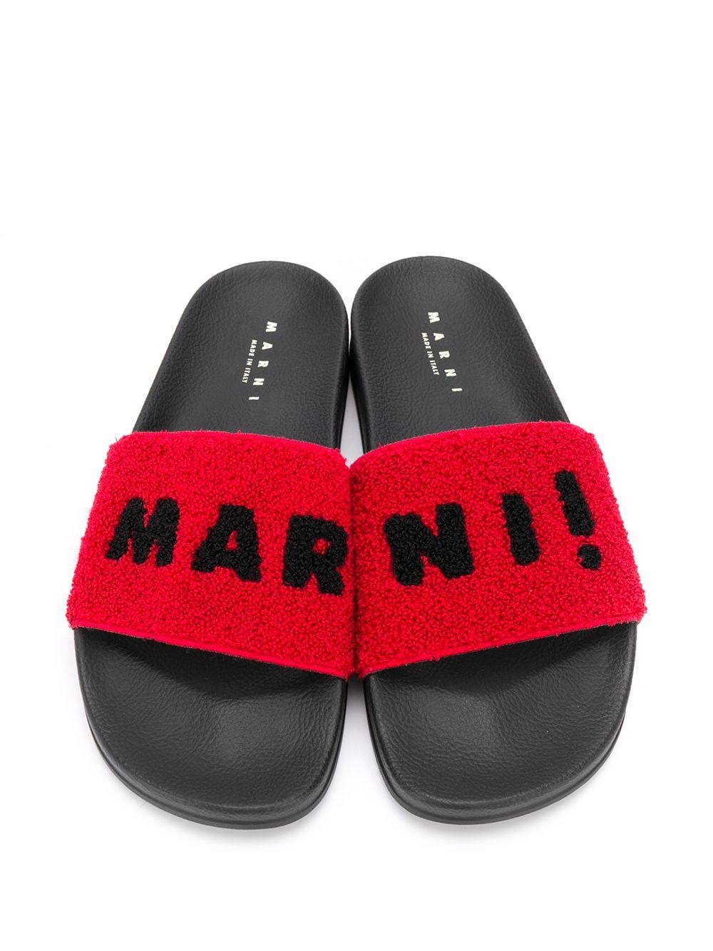 logo-print textured slides - 4