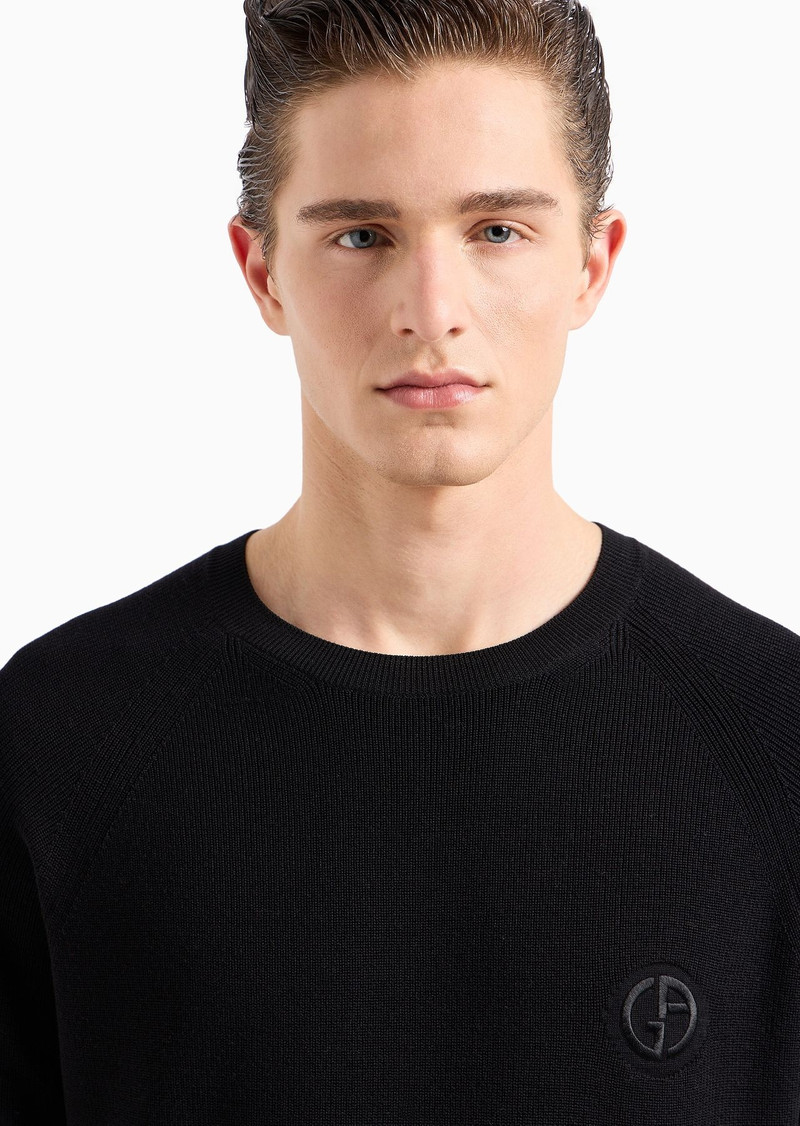 Virgin-wool, crew-neck jumper 5