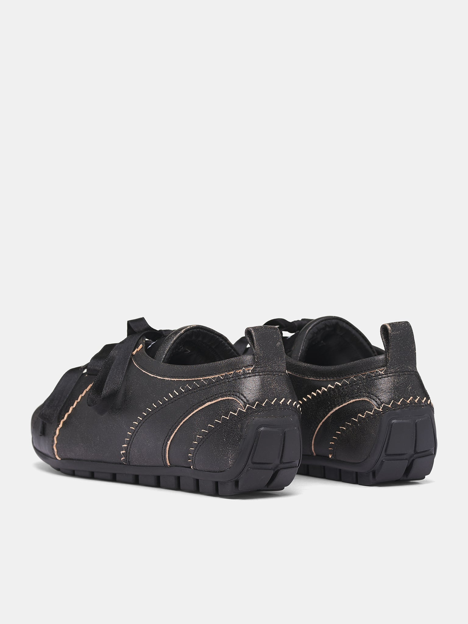 Dark Brown Ballerina Grip Trainers - 5