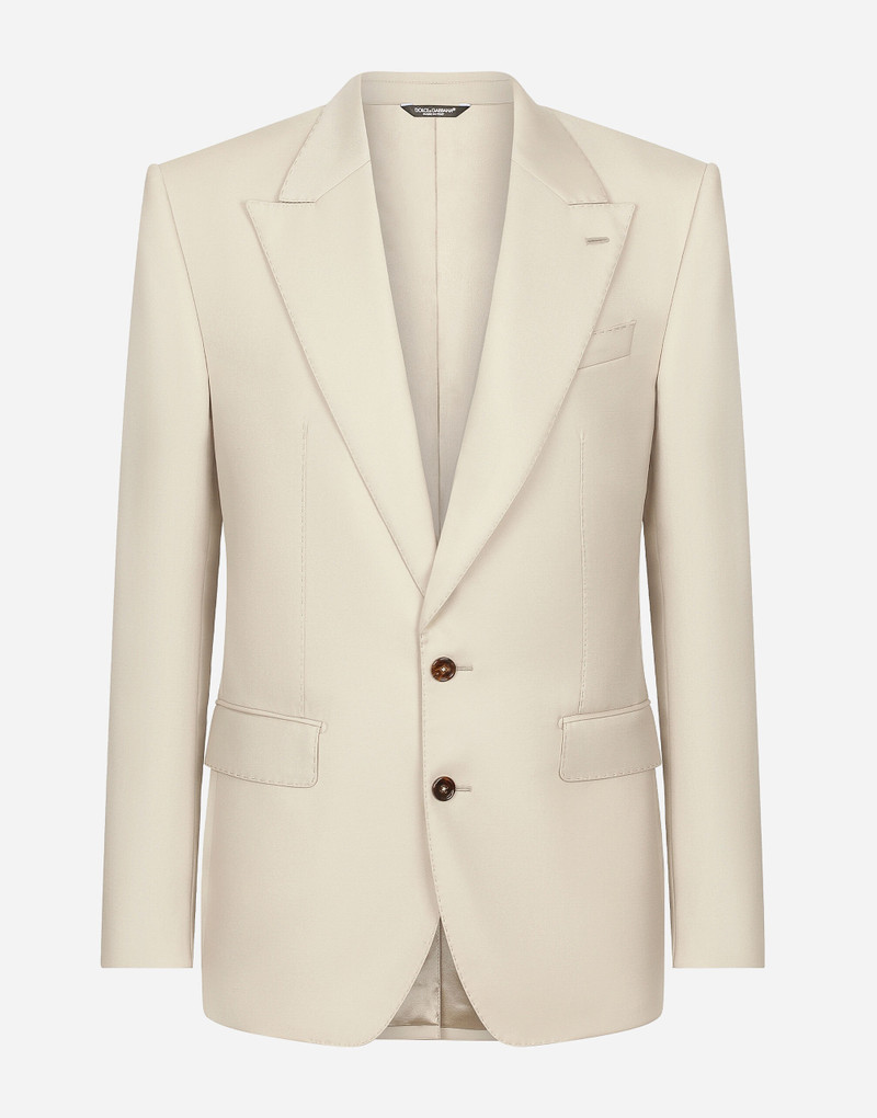 Single-breasted wool Sicilia-fit jacket - 1