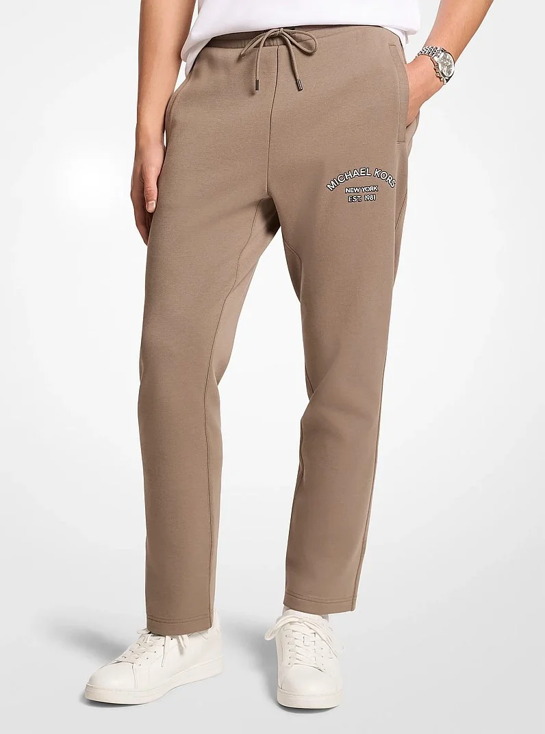 Logo Cotton Blend Joggers - 1