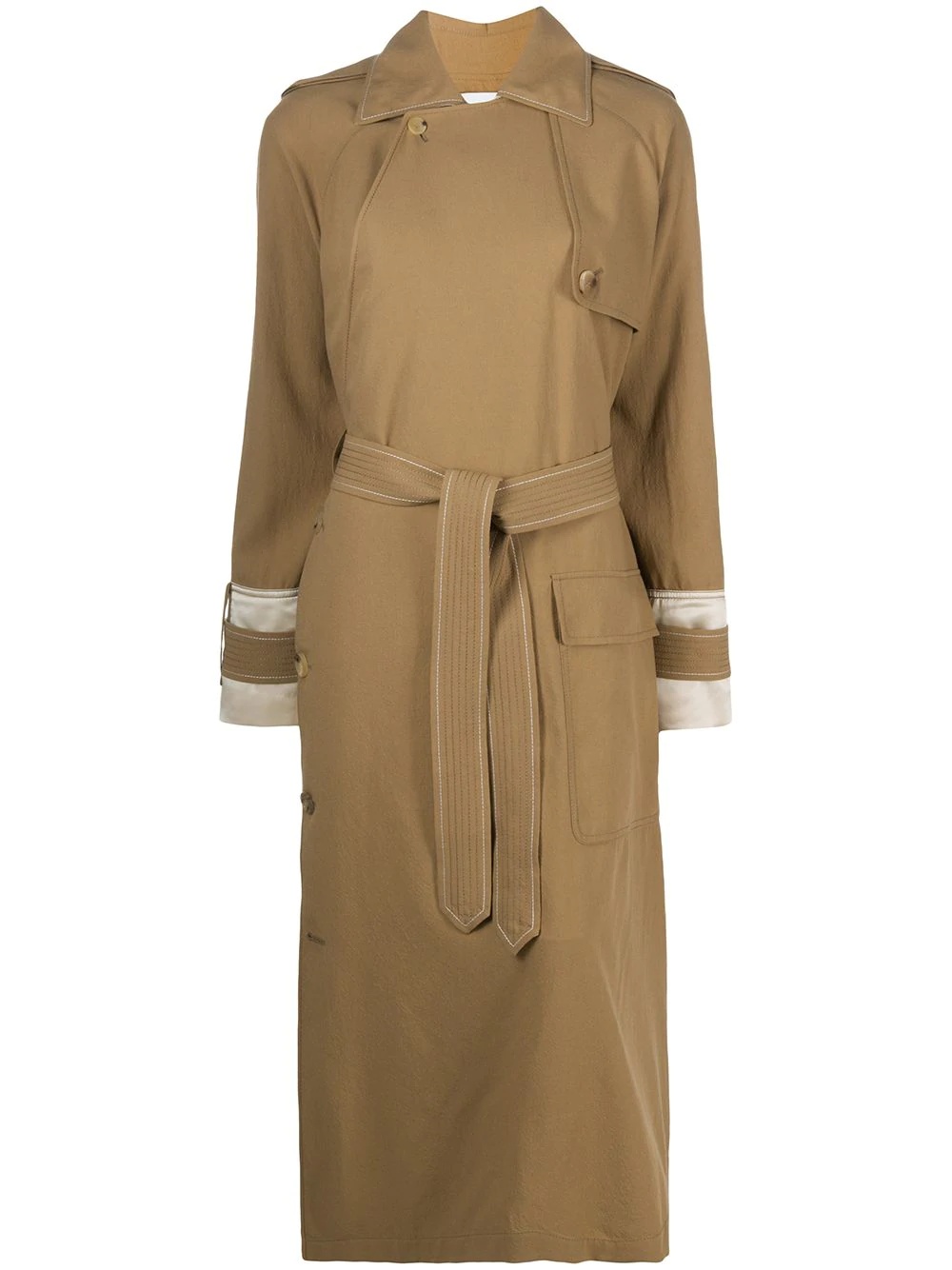 asymmetric trench coat - 1