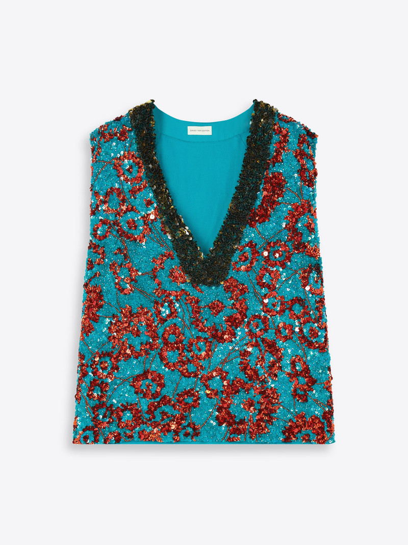 EMBROIDERED SLEEVELESS TOP 1