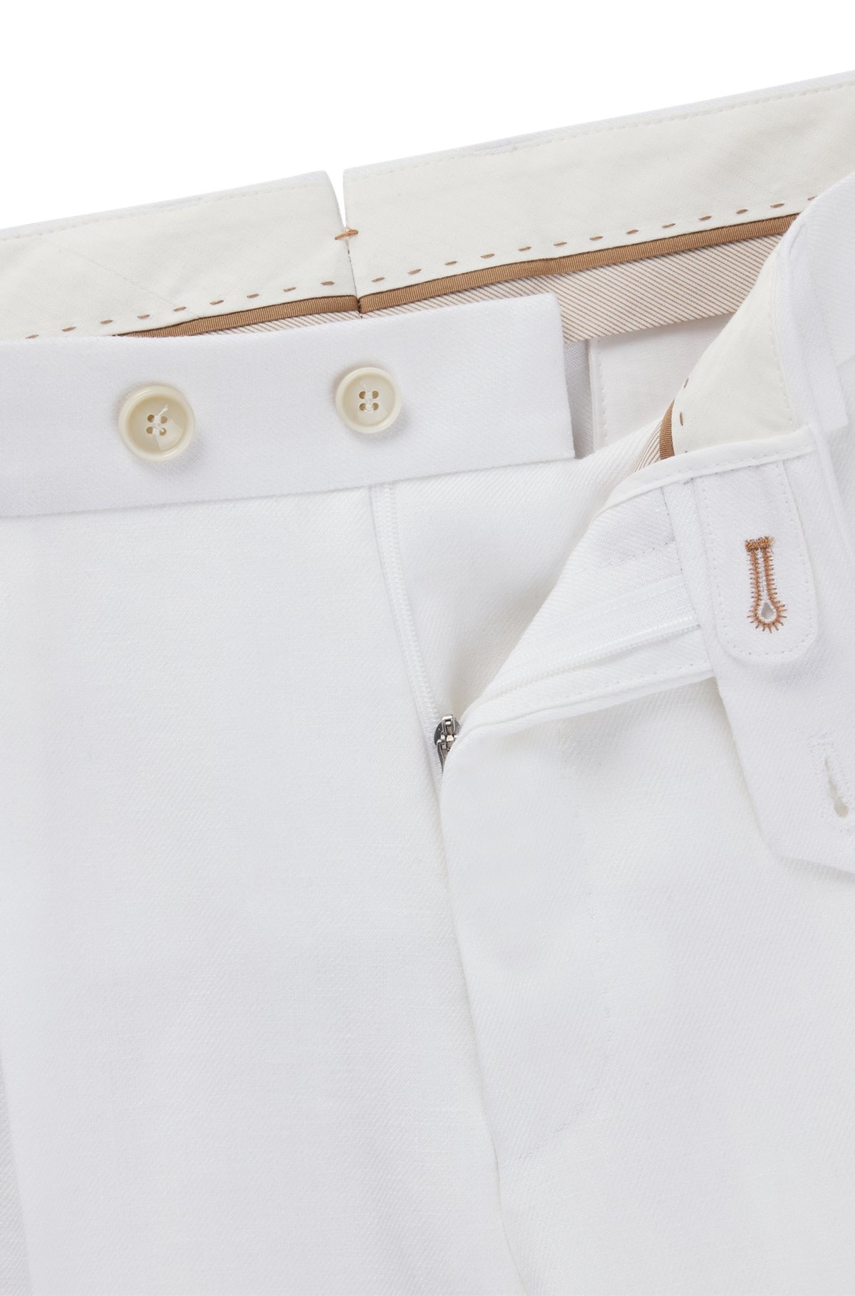 REGULAR-FIT TROUSERS IN LINEN - 6