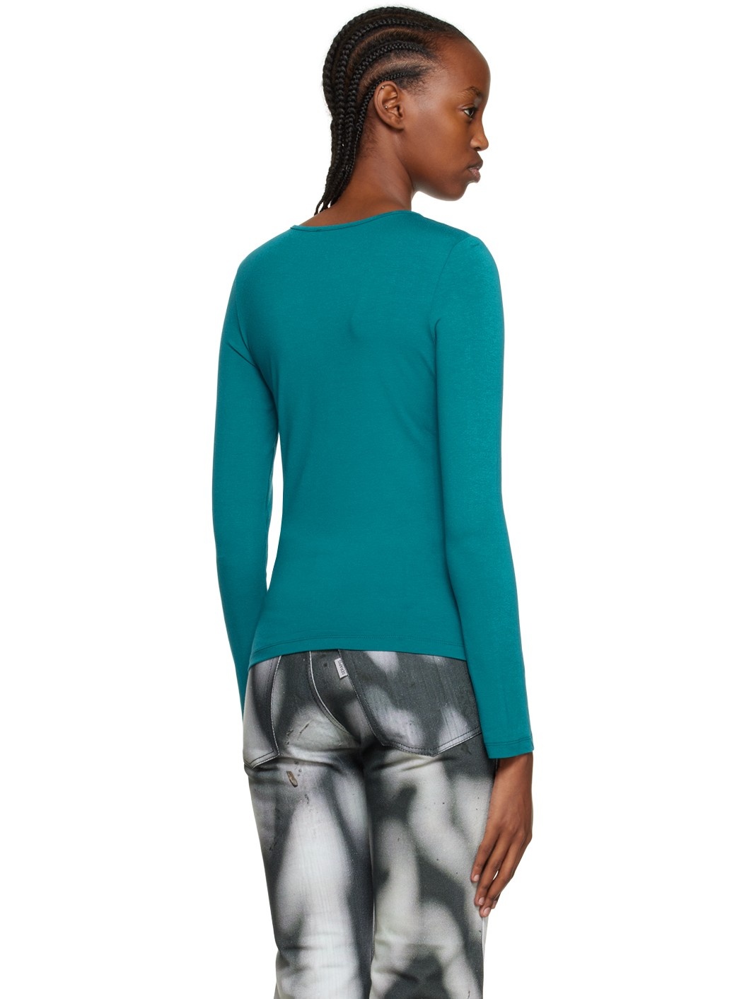 Blue Globe Long Sleeve T-Shirt - 3