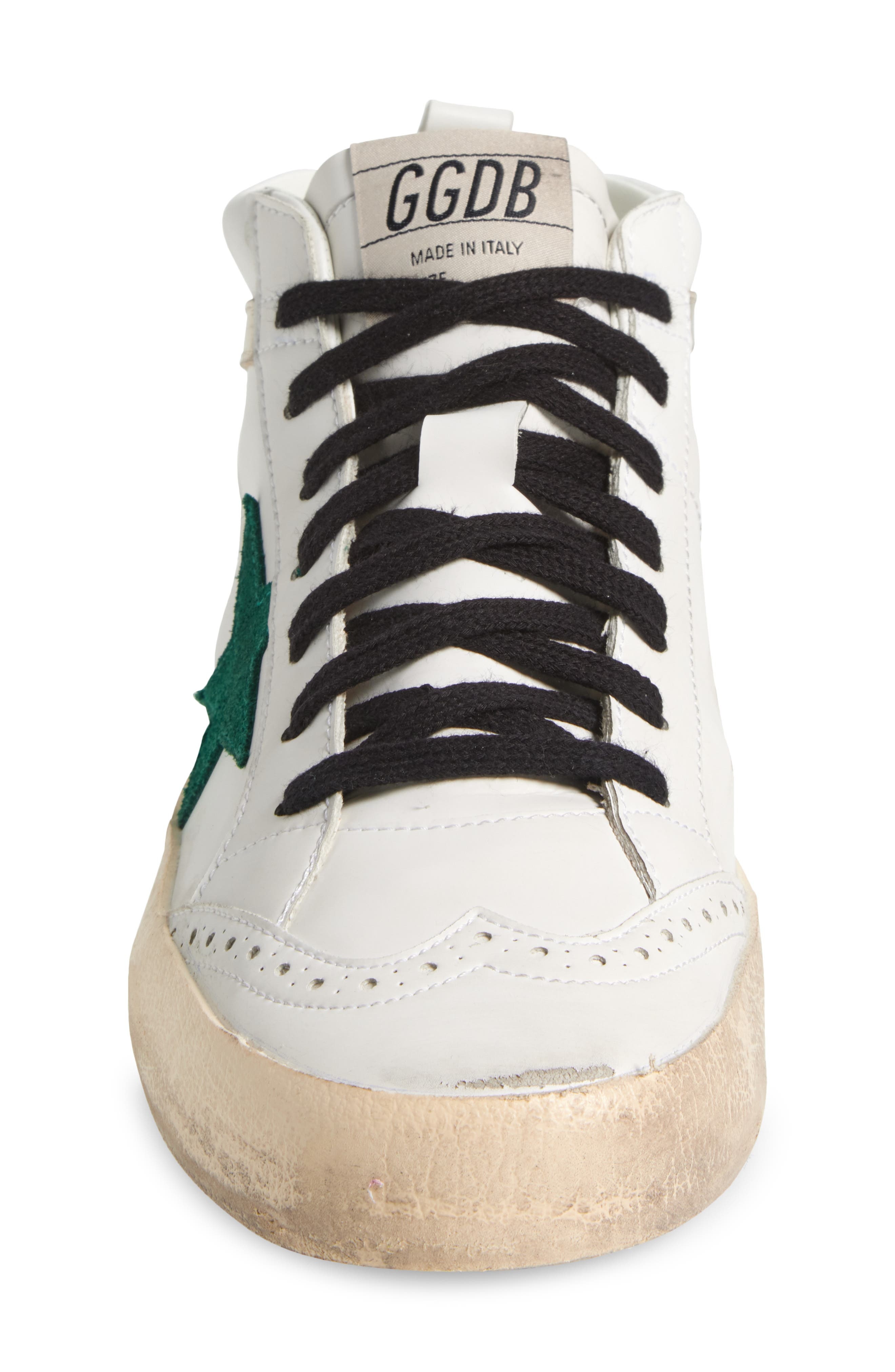 Golden Goose Midstar Bio Sneaker in White/Green/Platinum/Pink at Nordstrom - 4