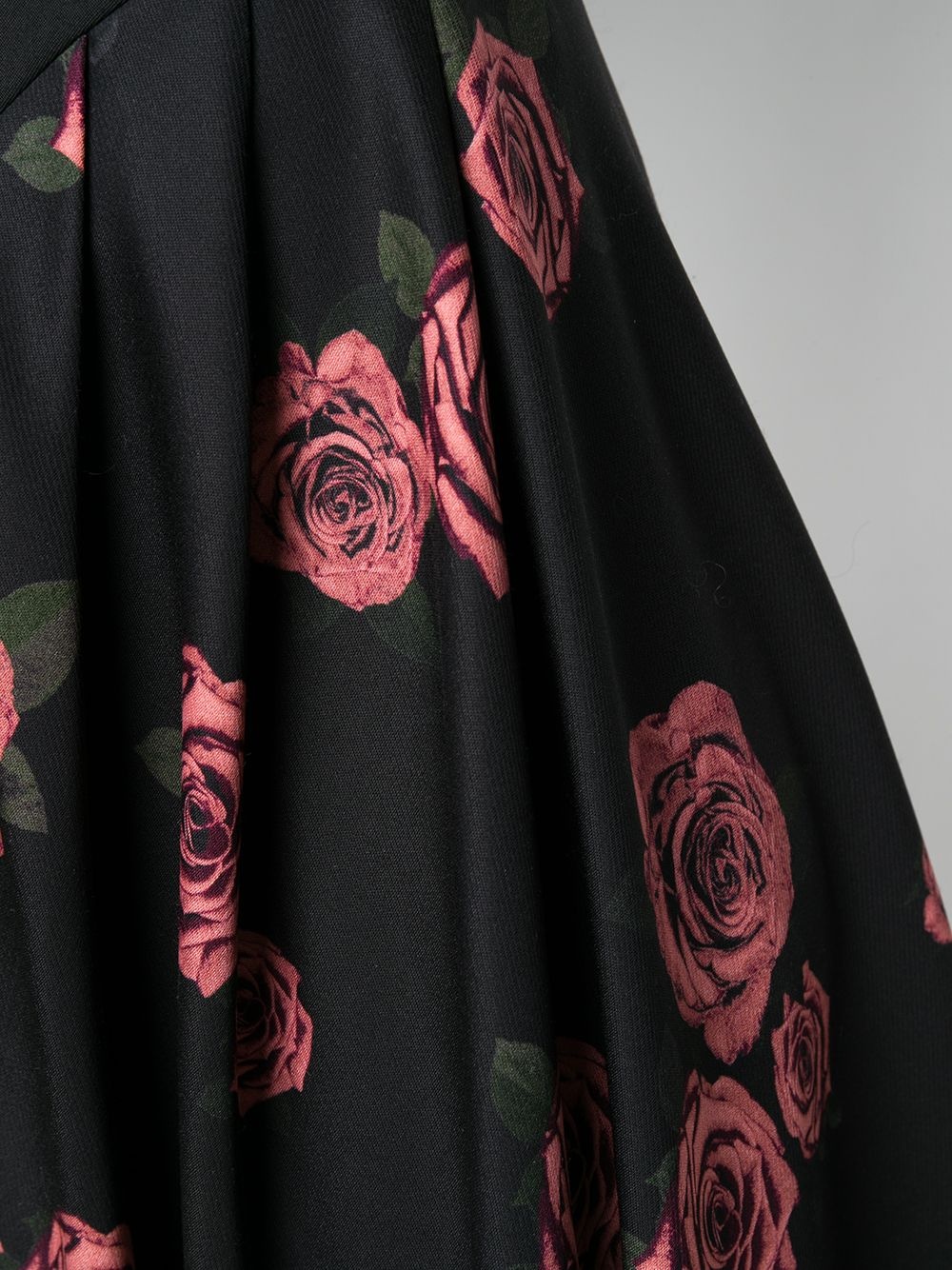 Longette rose print midi skirt - 5