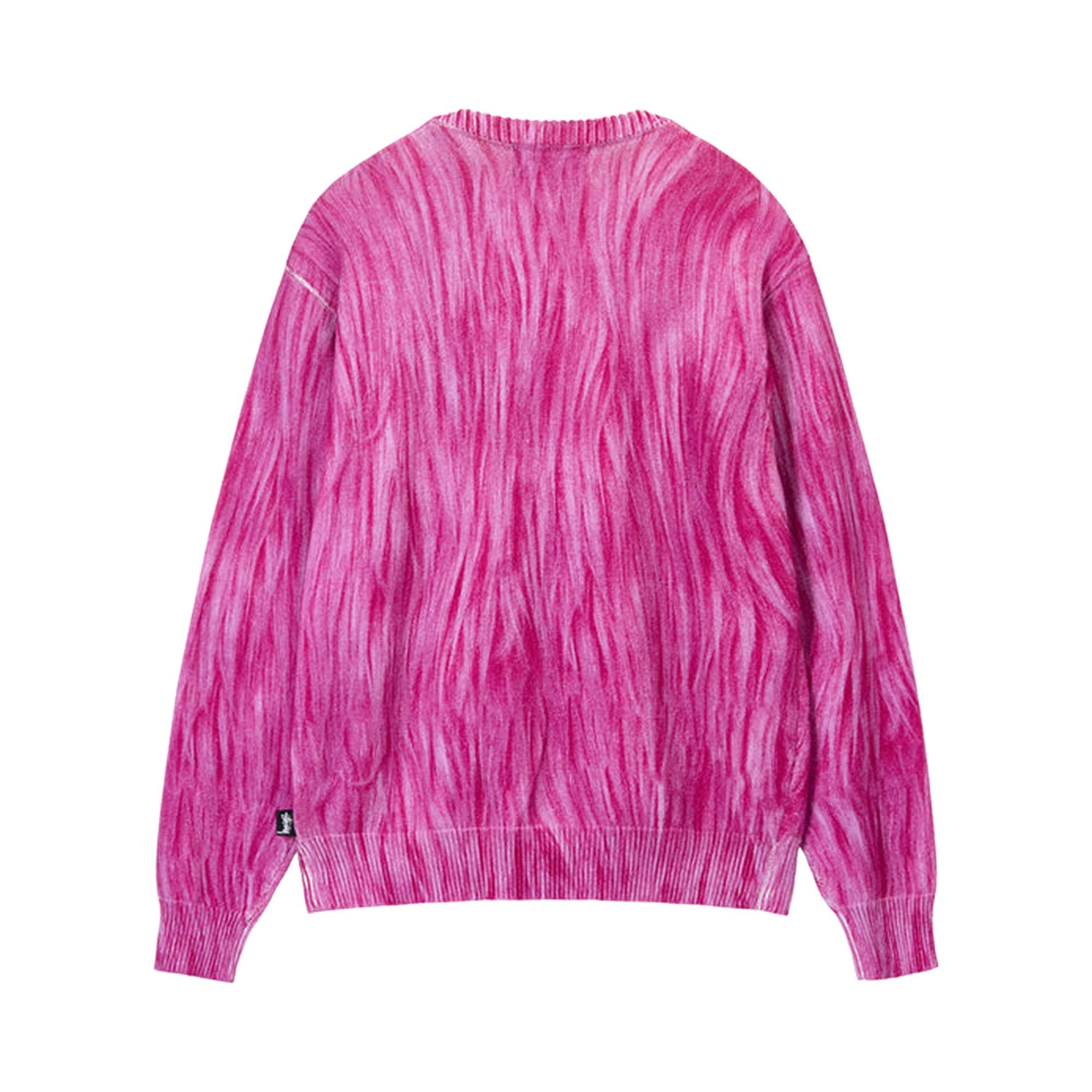 Stussy Printed Fur Sweater 'Pink' - 2