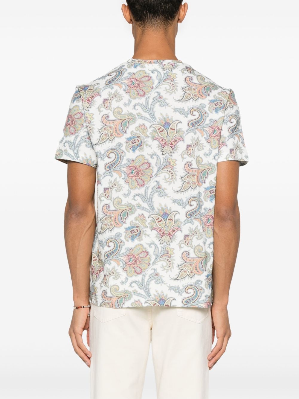 paisley-print T-shirt - 3