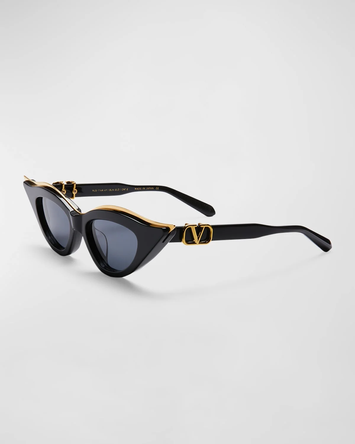 V Goldcut II Acetate & Titanium Cat-Eye Sunglasses - 1