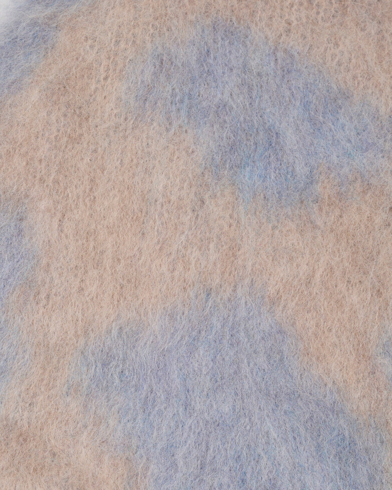 Cow Print Beanie - Sky Blue 3