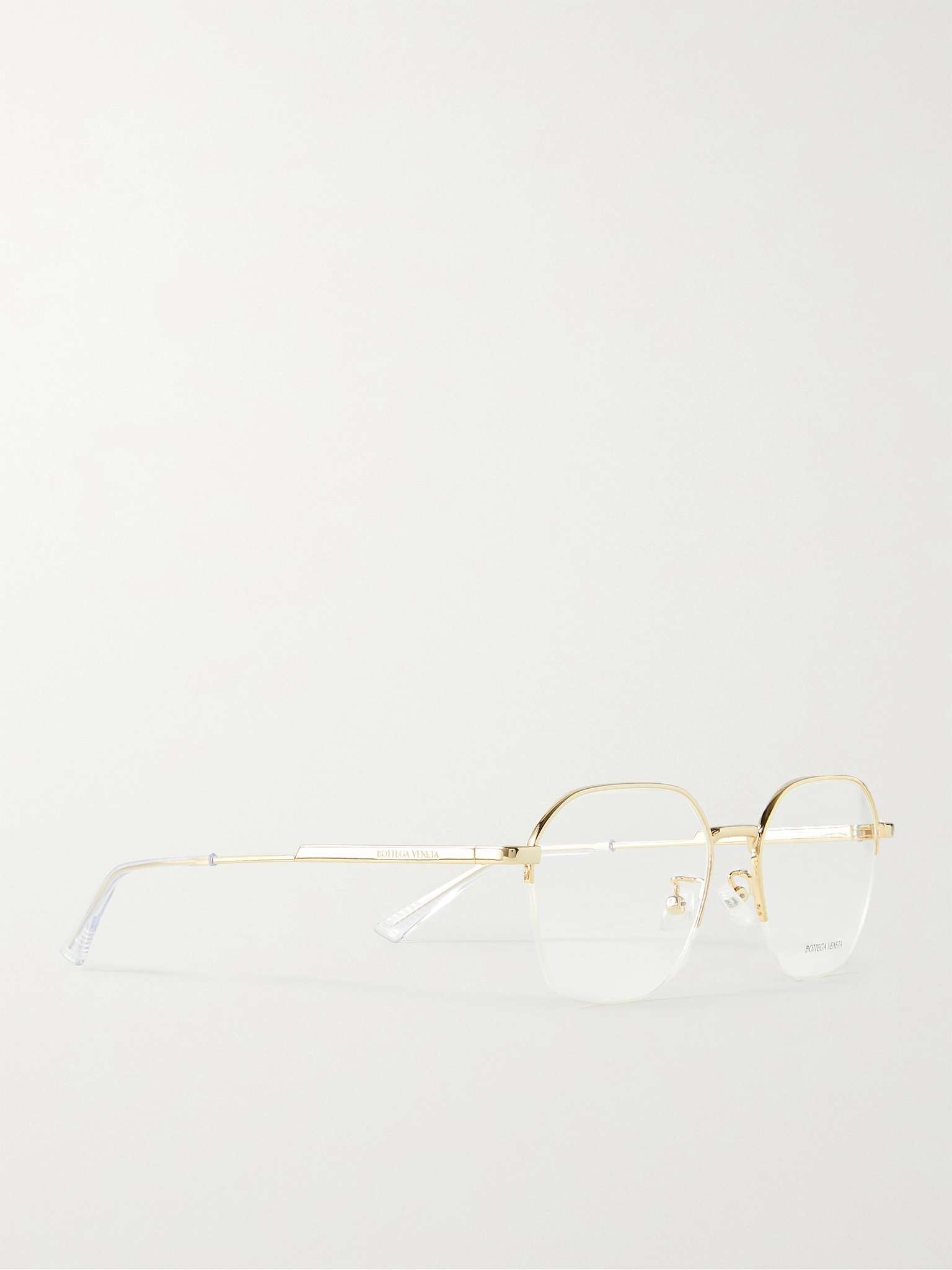 Round-Frame Gold-Tone Optical Glasses - 5