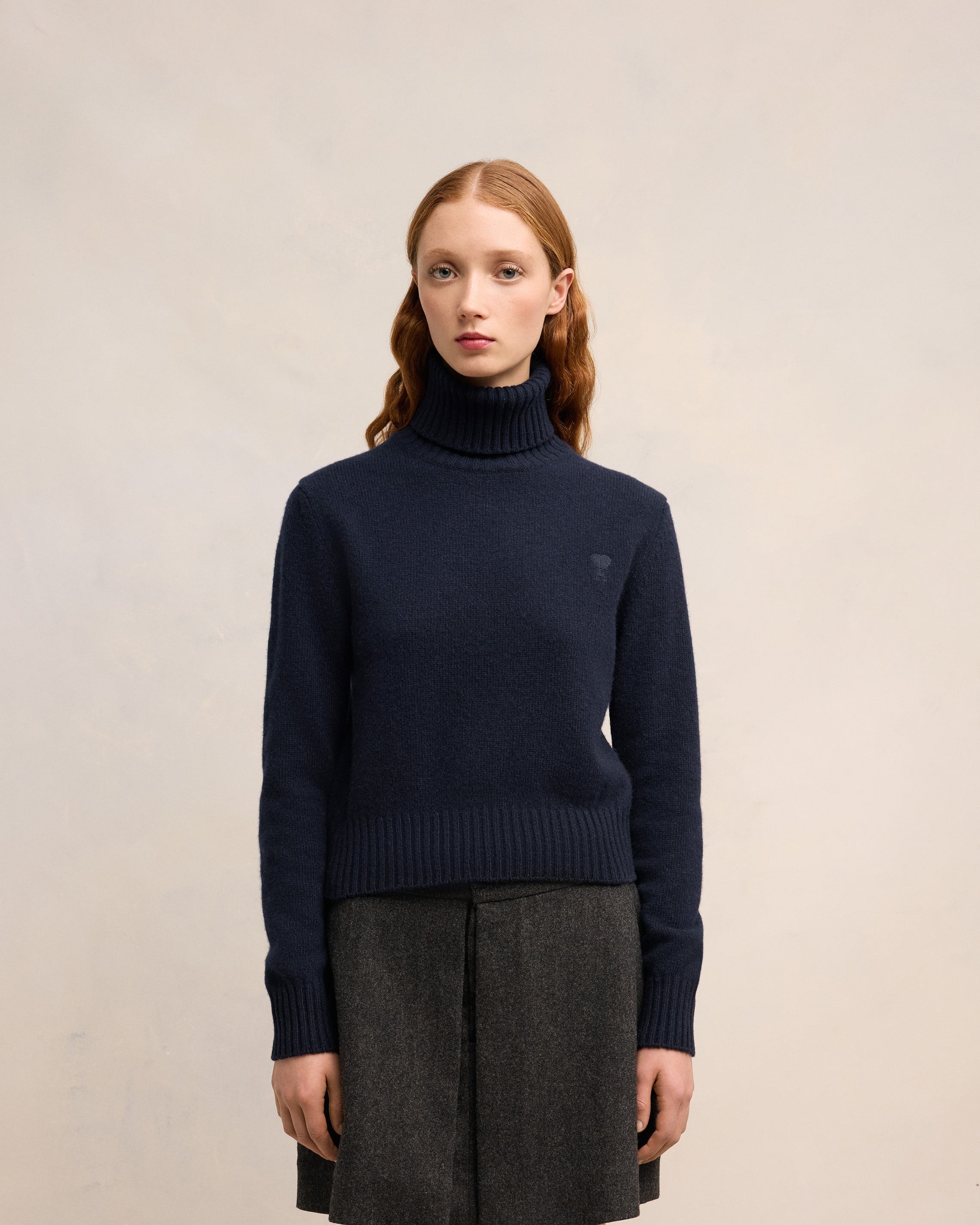 CASHMERE AMI DE COEUR TURTLE NECK SWEATER - 3