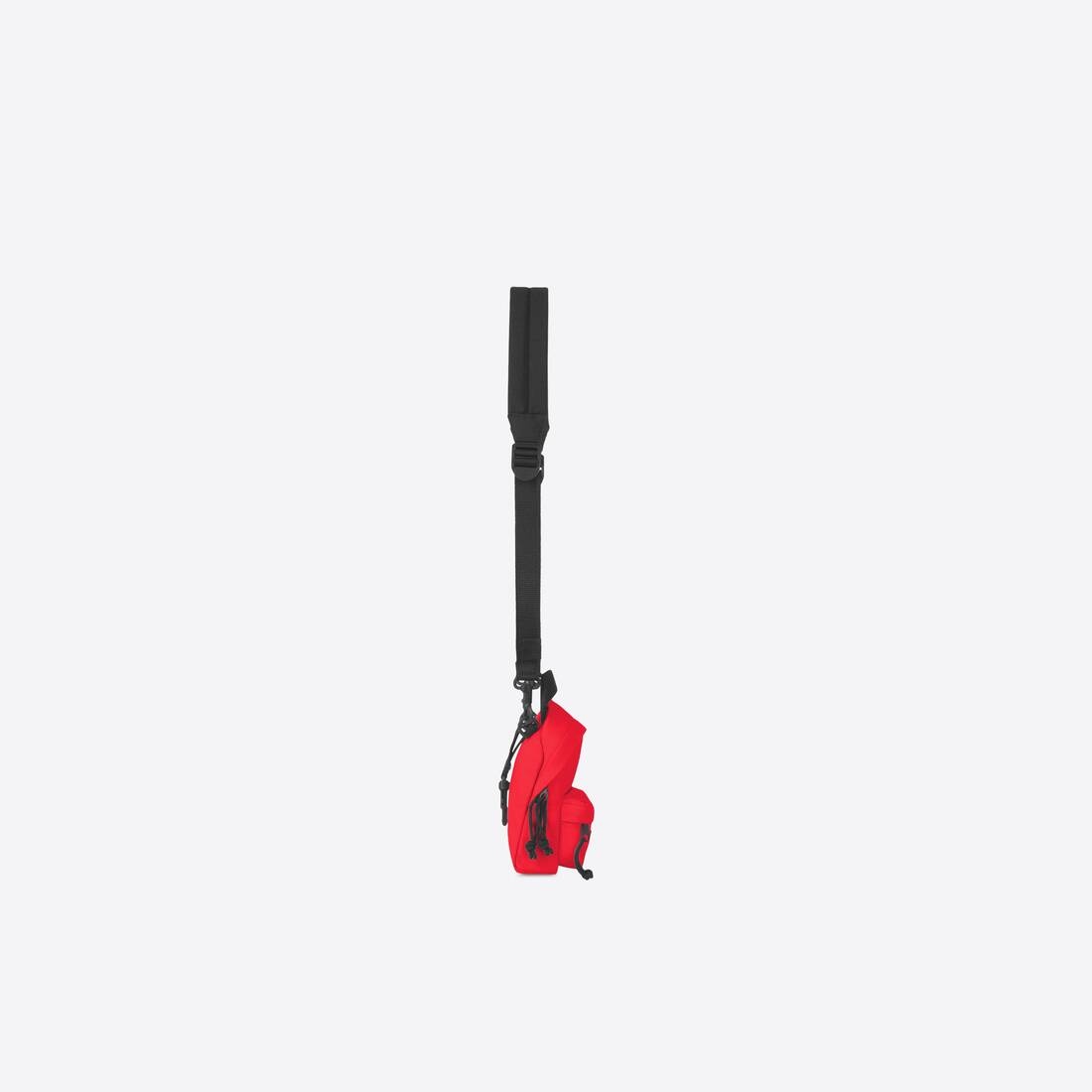 Men's Oversized Mini Backpack in Bright Red - 5