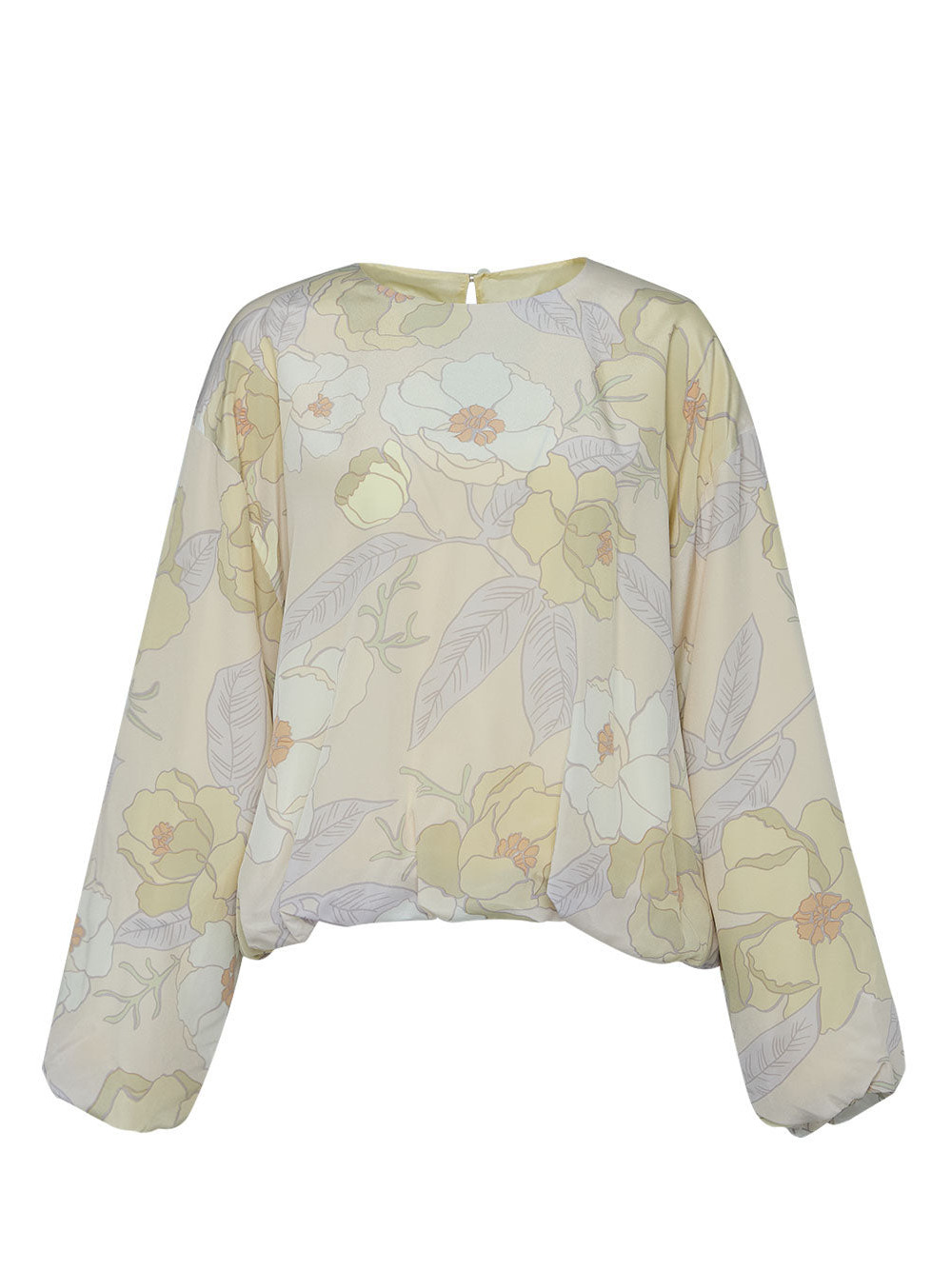 Silk Flo Print Blouse - 1