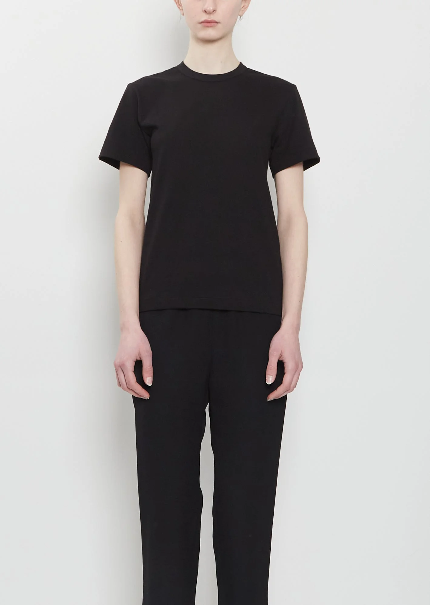Logo Cotton Tee — Black - 1