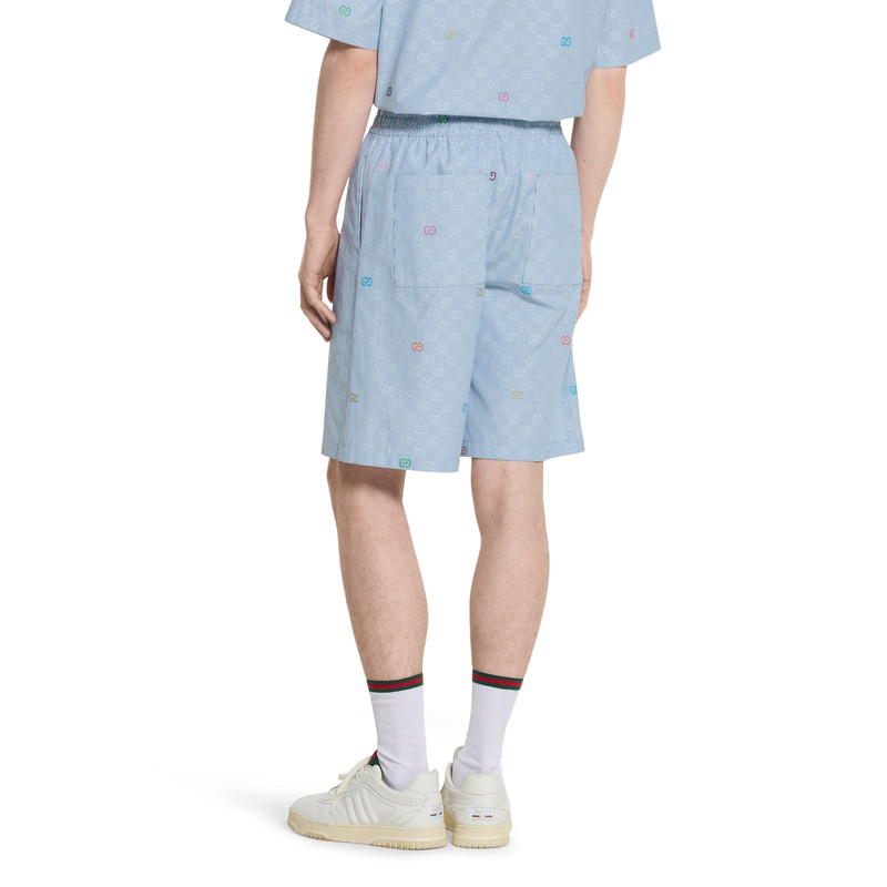 Striped cotton shorts 4