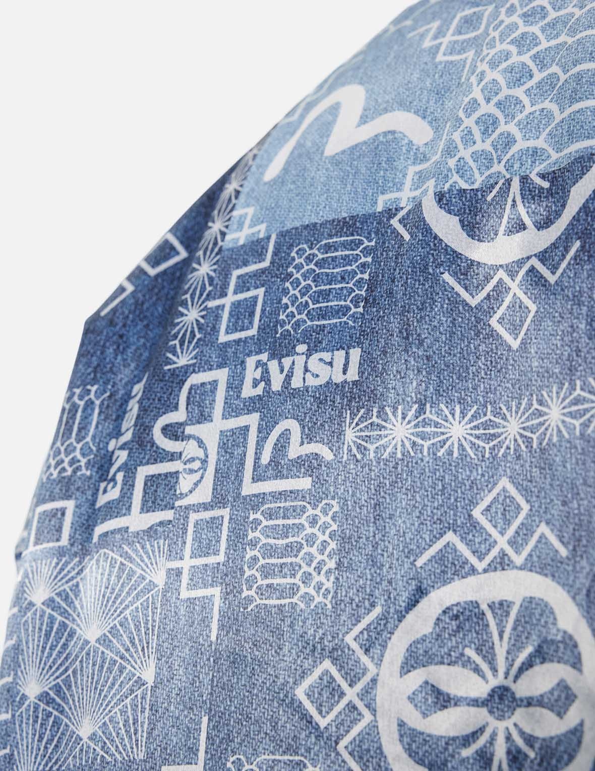 Soaring Snake Embroidery and Traditional Japanese Totem Prints Reversible Relax Fit Souvenir Jacket - 17