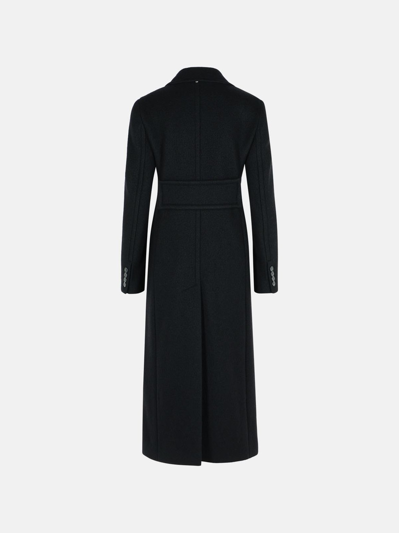 Sportmax DOUBLE-BREASTED 'COMUNE' BLACK VIRGIN WOOL COAT outlook