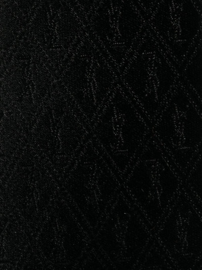 SAINT LAURENT Monogram pattern silk tie outlook