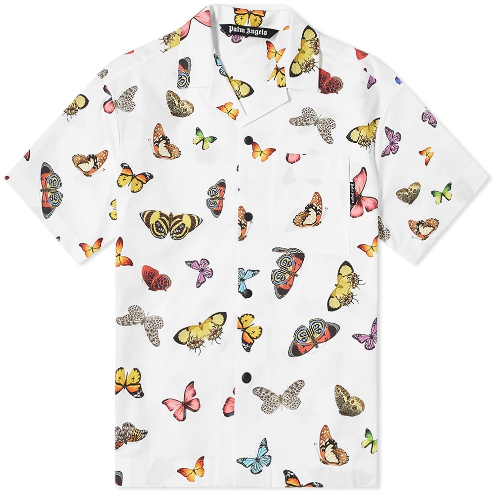 Palm Angels Butterflies Bowling Shirt - 1