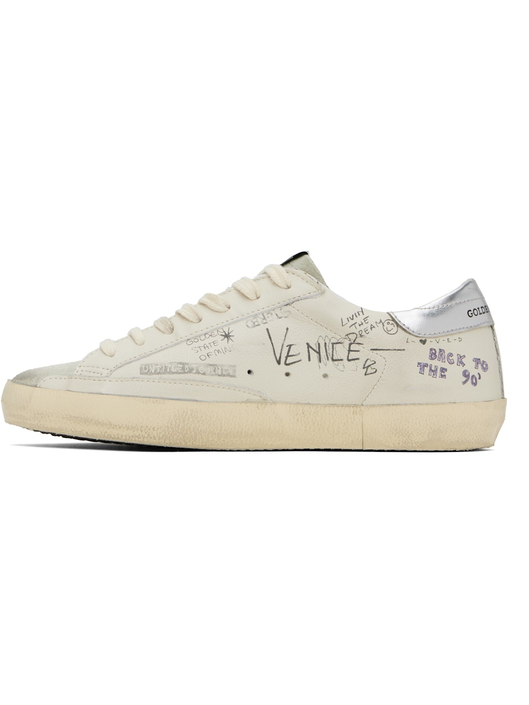 Off-White & Gray Super-Star LTD Sneakers - 3