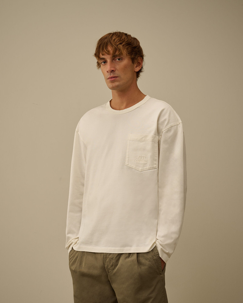 Mercerized 30/2 Jersey Twisted Long Sleeve T-Shirt 3
