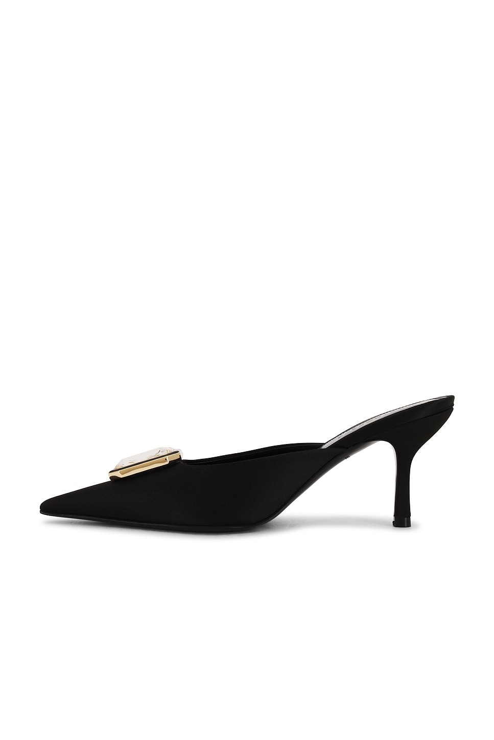 Francesca Satin Kitten Mule - 5