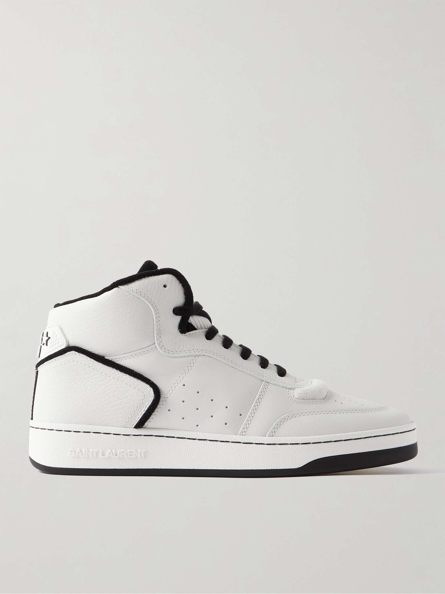 SL/80 Perforated Leather High-Top Sneakers - 1