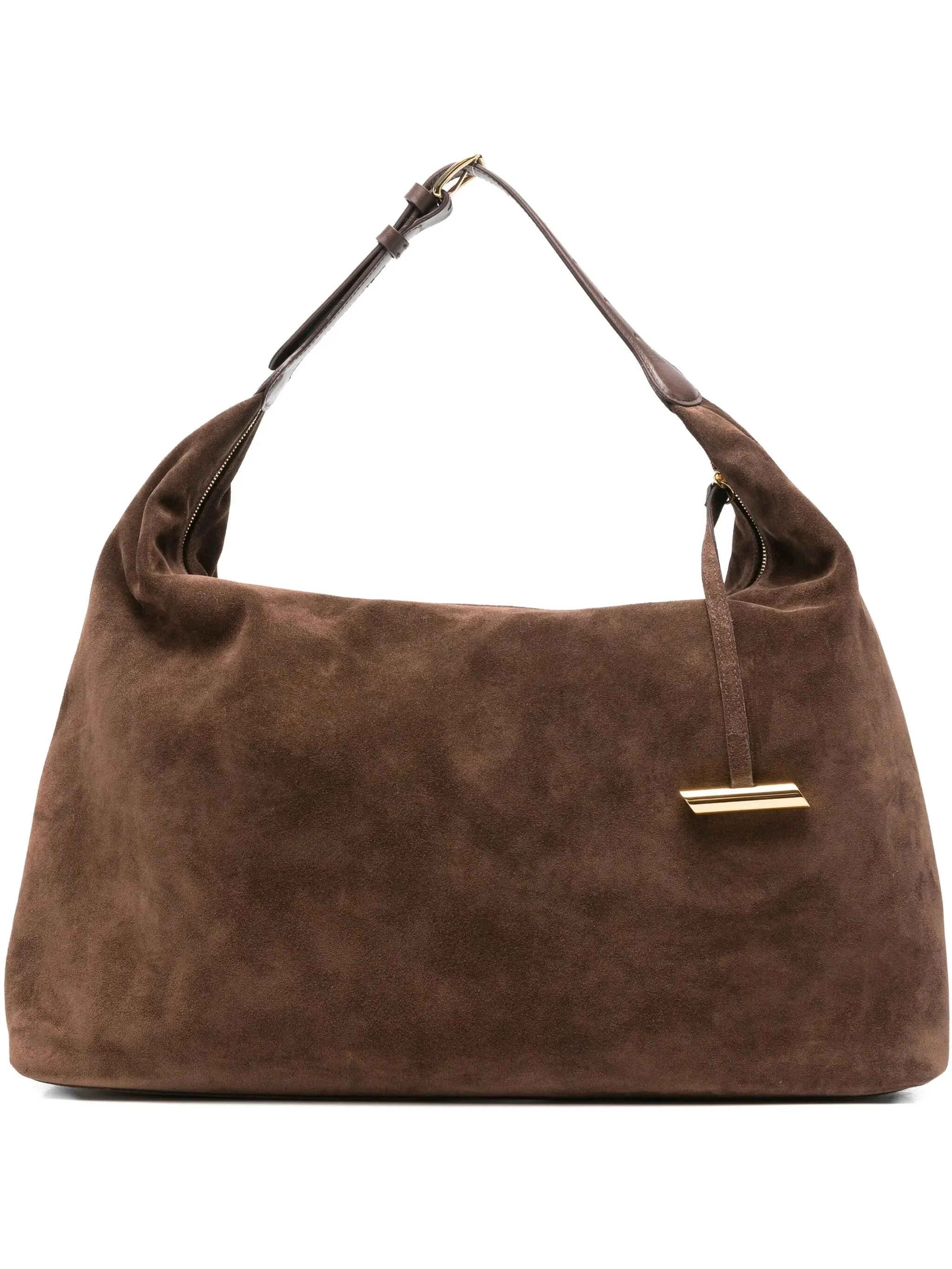 suede shoulder bag - 1